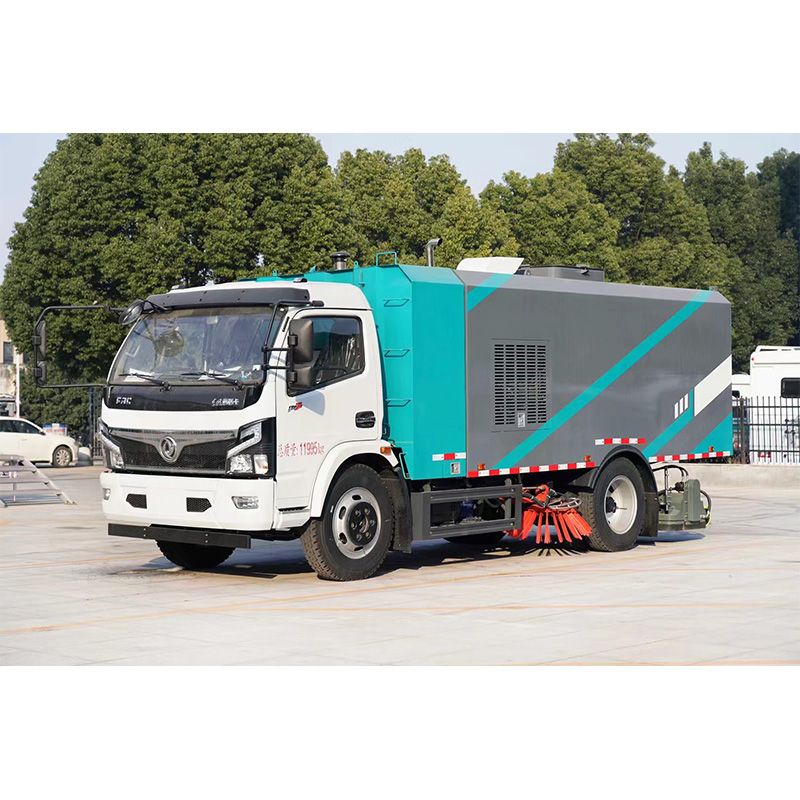 Dongfeng road sweeper and road dust suction truck