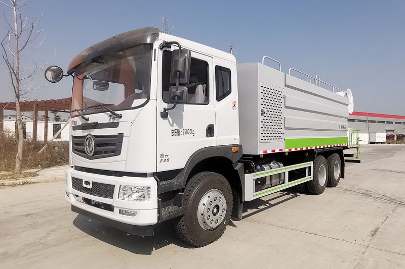 Dongfeng Huashen T5 Dust Suppression Truck - Rear Dual Axle - Square Tank 19 Square - 60 Meter Fog C