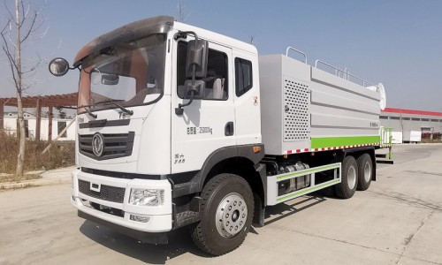 Dongfeng Huashen T5 Dust Suppression Truck - Rear Dual Axle - Square Tank 19 Square - 60 Meter Fog C