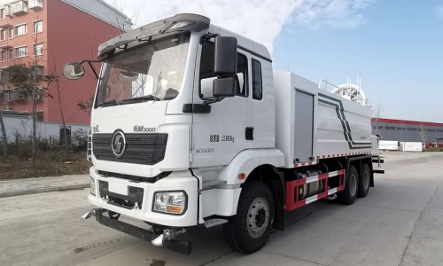 Shaanqi Delong Dust Suppression Vehicle - Rear Double Axle - Square Tank Volume 19 Square - 60m Fog 