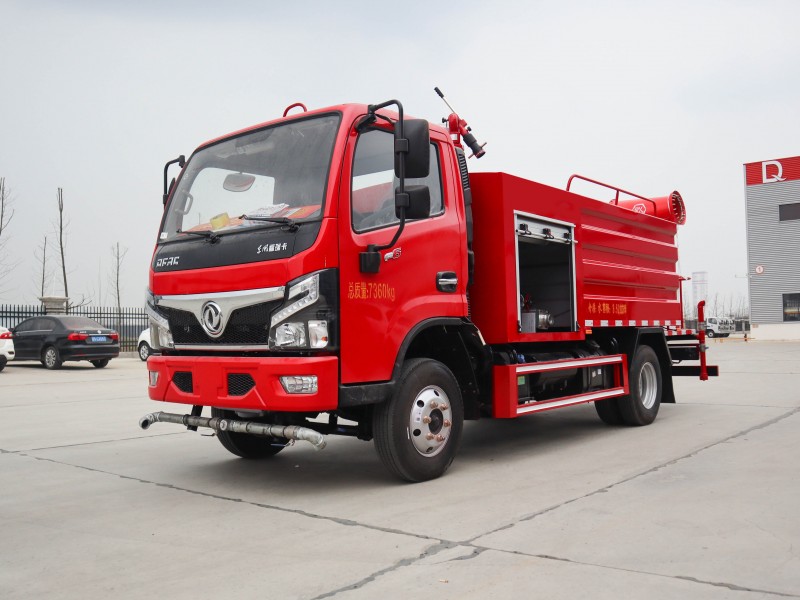 Dongfeng D6 Firefighting Dust Suppression Truck-Firefighting Pump Cannon+30 Fog Cannon