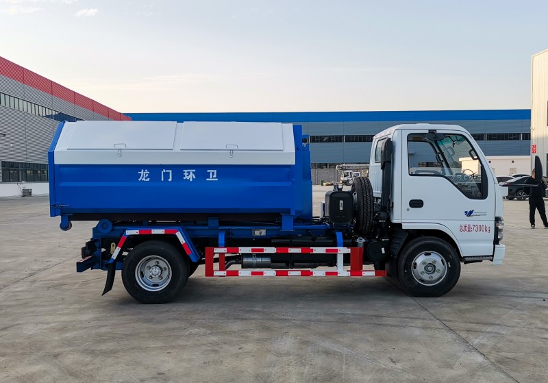 Isuzu Hook-arm Garbage Truck-Wheelbase 3360-Telescopic Arm