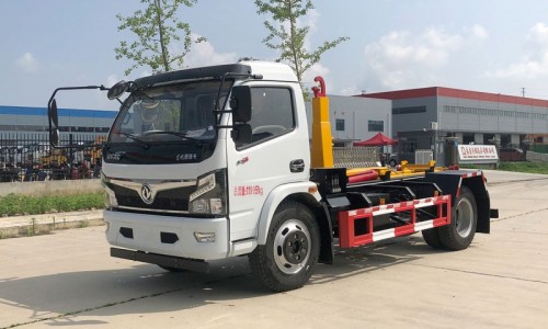 Dongfeng D7 Hook Arm Garbage Truck-Telescopic Arm