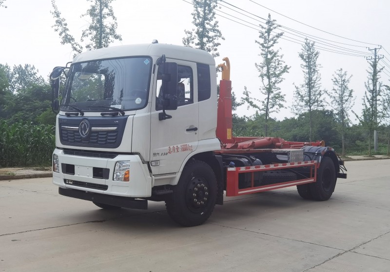 Dongfeng Tianjin Compartment Dischargeable Garbage Trucks