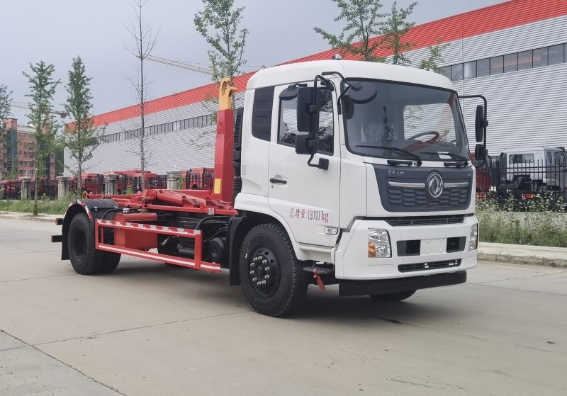 Dongfeng Tianjin Compartment Dischargeable Garbage Trucks