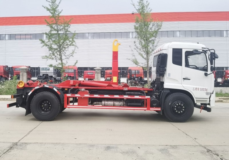 Dongfeng Tianjin Compartment Dischargeable Garbage Trucks