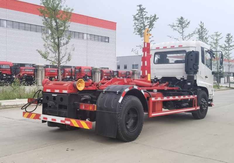 Dongfeng Tianjin Compartment Dischargeable Garbage Trucks