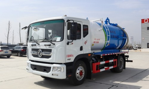 Dongfeng D9 Suction Truck-Wheelbase 3950-Volume 11 square meters