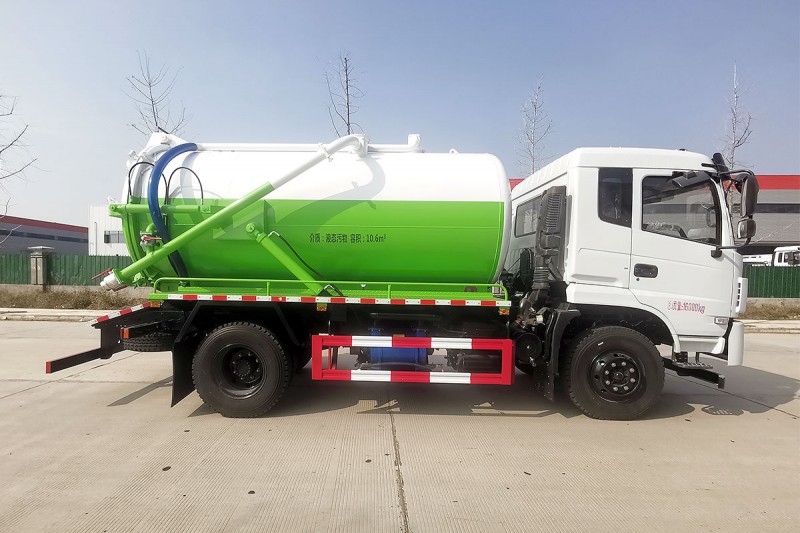 Dongfeng K6 Suction Truck-Wheelbase 3950-Volume 12 square meters