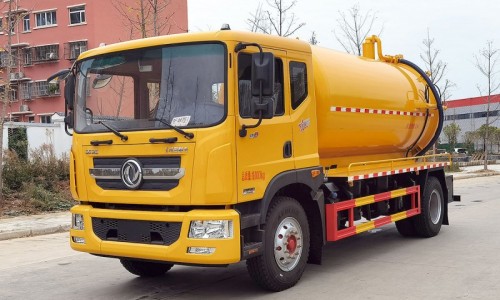 Dongfeng D9 Suction Truck-Wheelbase 4500-Volume 13 square mete