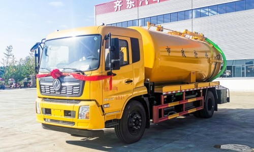 Dongfeng Tianjin Suction Truck-Wheelbase 4700-Volume 14 square meters