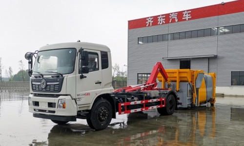 Dongfeng Tianjin Hook Arm Truck-Wheelbase 4700-Telescopic Arm