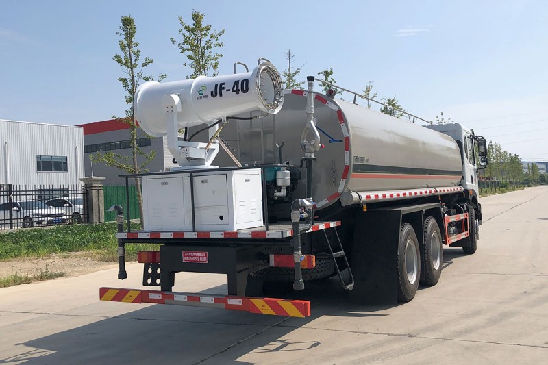 Dongfeng Huashen T5 sprinkler truck - rear double axle - 20 square fog cannon 30 meters