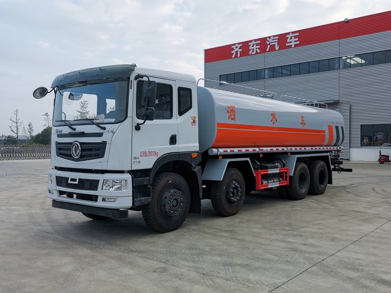 Dongfeng T5 sprinkler truck - front four rear eight - volume 25 square meters