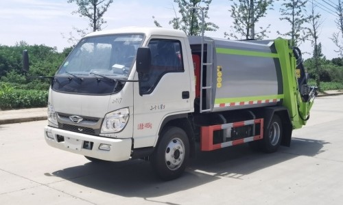 Foton Small Truck 3 Compressed Garbage Truck-Wheelbase 2850-Blue License-5Pcs