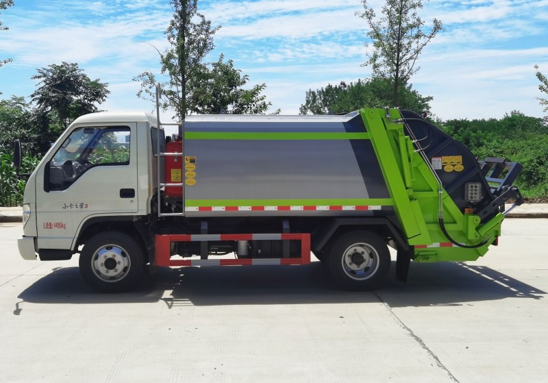 Foton Small Truck 3 Compressed Garbage Truck-Wheelbase 2850-Blue License-5Pcs