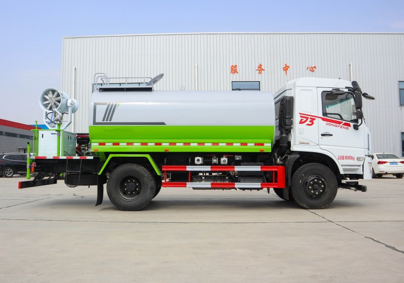 Dongfeng D3 Dust Suppression Vehicle-Wheelbase 3950-Round Tank 12 Square-30 meters