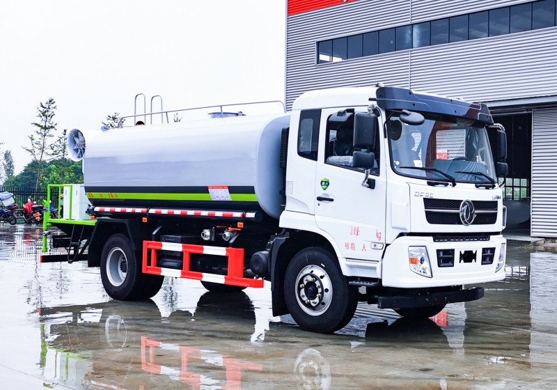 Dongfeng F9 Dust Suppression Vehicle-Wheelbase 3950-Round Tank 12 Square-30 meters