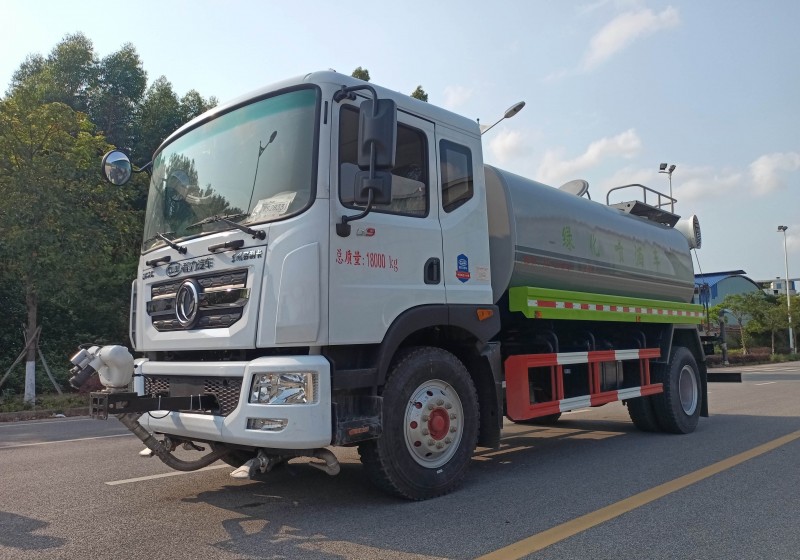 Dongfeng D9 Dust Suppression Vehicle-Wheelbase 4500-Round Tank 13 Square-30 meters