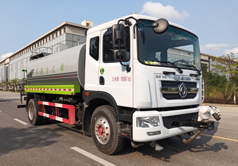 Dongfeng D9 Dust Suppression Vehicle-Wheelbase 4500-Round Tank 13 Square-30 meters