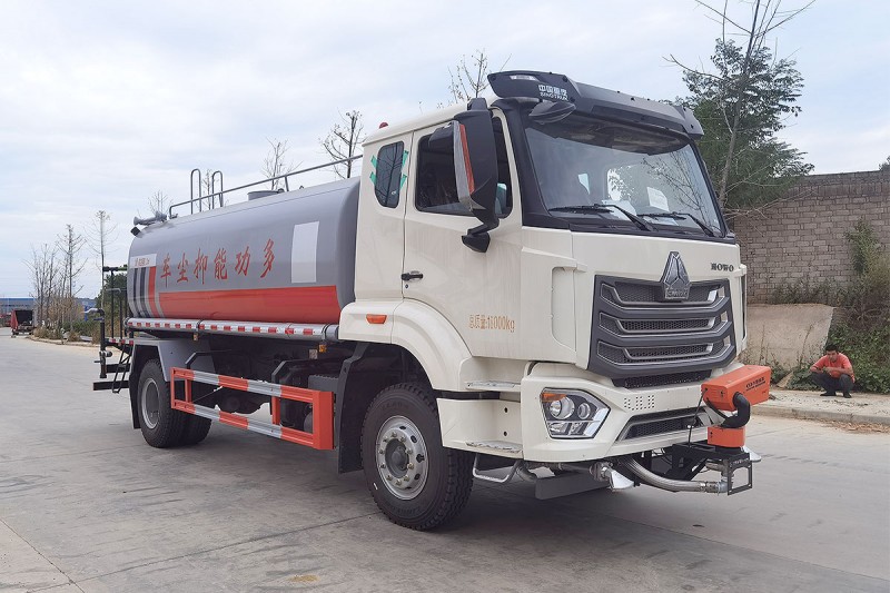 Heavy Duty Dust Suppression Truck-Wheelbase 4700-Round Tank-Volume 16 Square-30m Fog Cannon