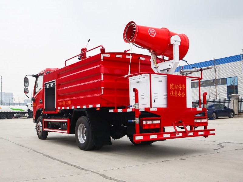 Dongfeng D6 Firefighting Dust Suppression Truck-Firefighting Pump Cannon+30 Fog Cannon