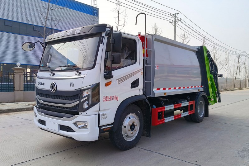 Dongfeng Huashen T3 Compressed Garbage Truck-Wheelbase 3800-9.3 square meters