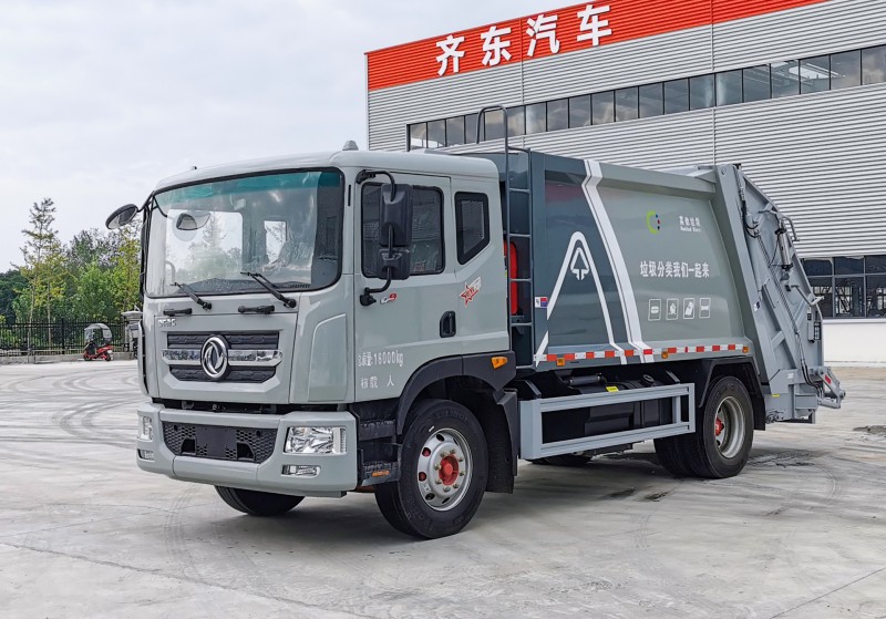 Dongfeng D9 Compressed Garbage Truck-Wheelbase 3950-Volume 12 square meters