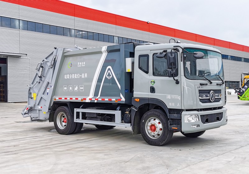 Dongfeng D9 Compressed Garbage Truck-Wheelbase 3950-Volume 12 square meters