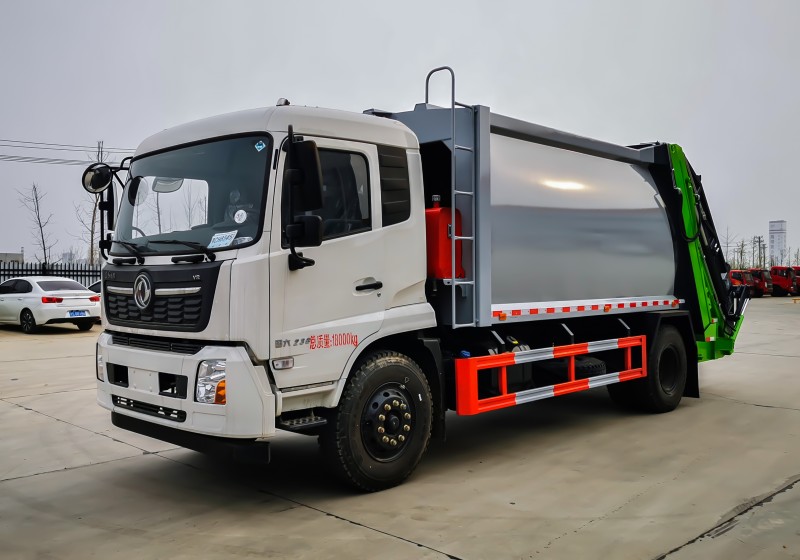 Dongfeng Tianjin Compressed Garbage Truck-Wheelbase 4700-Volume 16 square meters