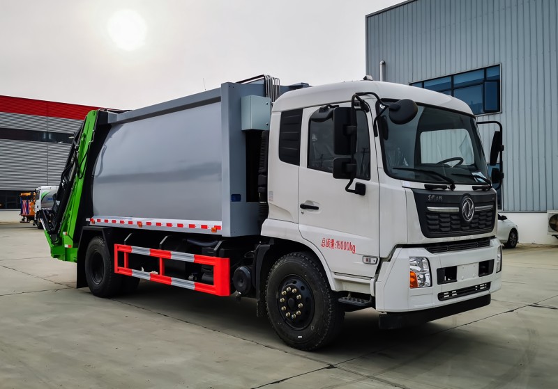 Dongfeng Tianjin Compressed Garbage Truck-Wheelbase 4700-Volume 16 square meters