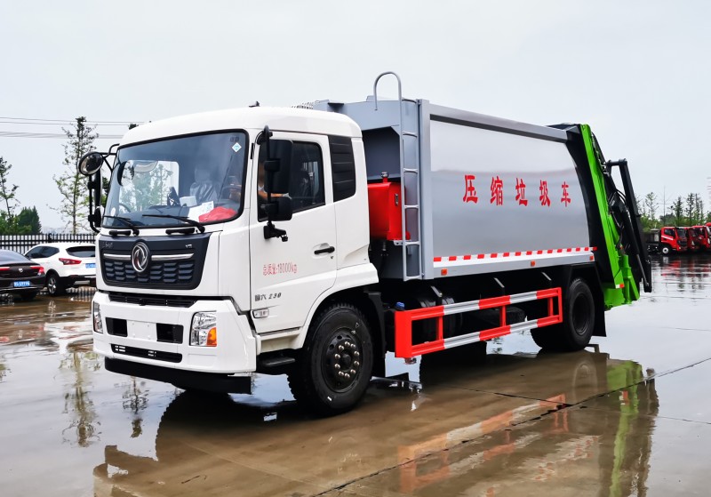 Dongfeng Tianjin Compressed Garbage Truck-Wheelbase 5000-Capacity 18 square meters