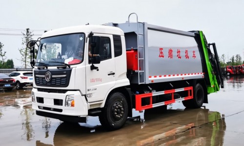 Dongfeng Tianjin Compressed Garbage Truck-Wheelbase 5000-Capacity 18 square meters