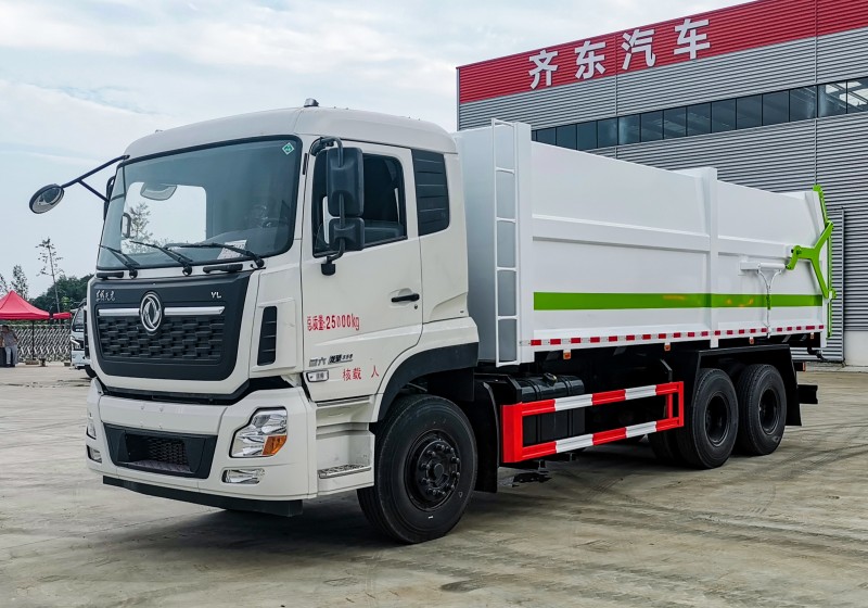 Dongfeng Tianlong Docking Garbage Truck - Rear Dual Axle