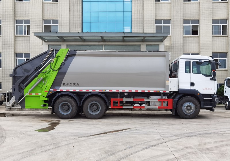 Shanteka Compressed Trash Truck-Rear Dual Axle-Volume 20MG