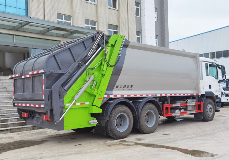 Shanteka Compressed Trash Truck-Rear Dual Axle-Volume 20MG