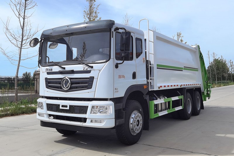 Dongfeng Huashen T5 Compressed Garbage Truck-Rear Dual Axle-Volume 20 square meters