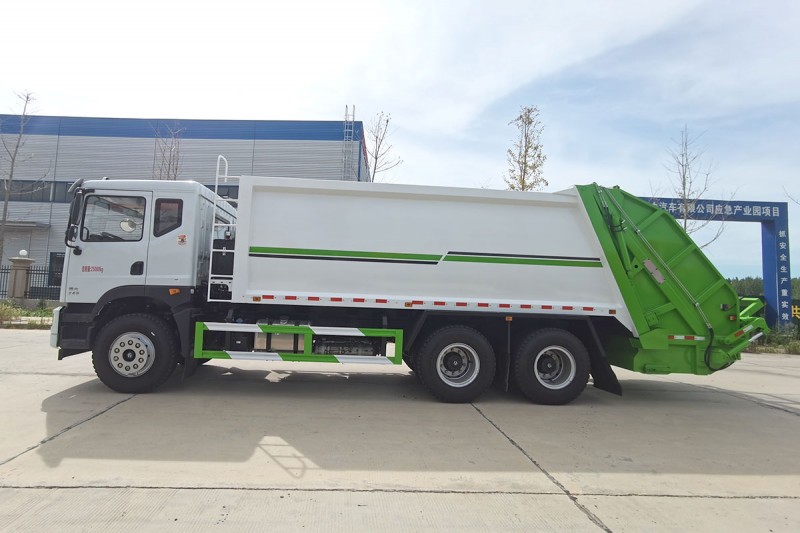 Dongfeng Huashen T5 Compressed Garbage Truck-Rear Dual Axle-Volume 20 square meters