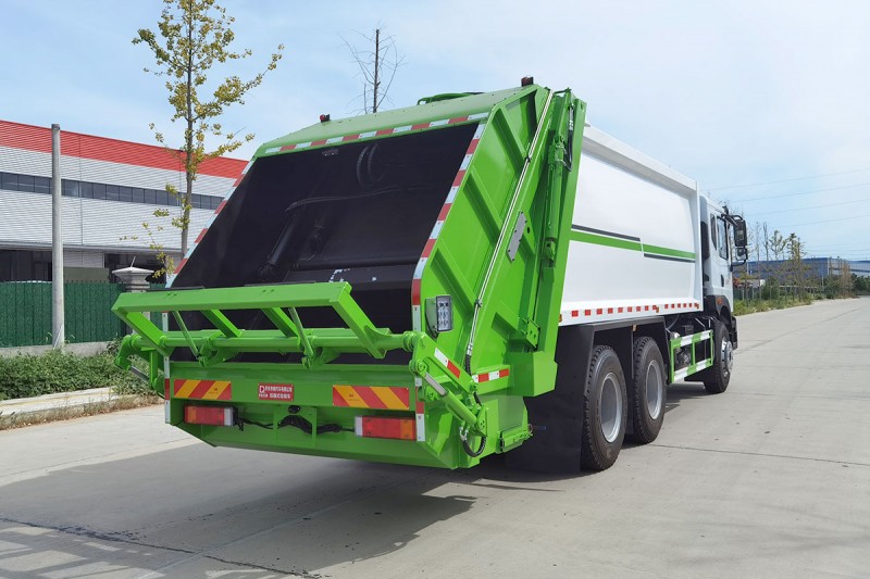 Dongfeng Huashen T5 Compressed Garbage Truck-Rear Dual Axle-Volume 20 square meters