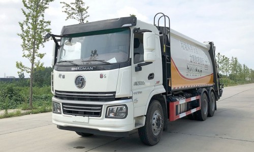 Shaanqi compressed garbage truck-Rear double axle-Volume 20 square meters