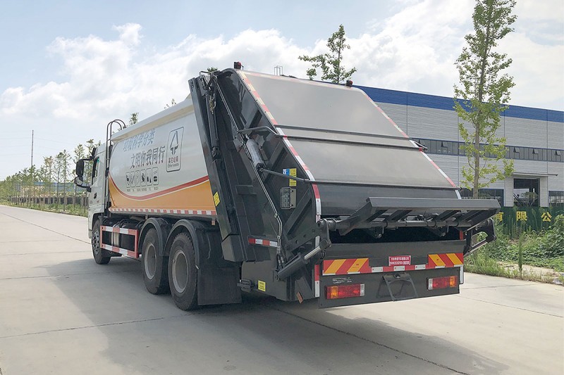 Shaanqi compressed garbage truck-Rear double axle-Volume 20 square meters