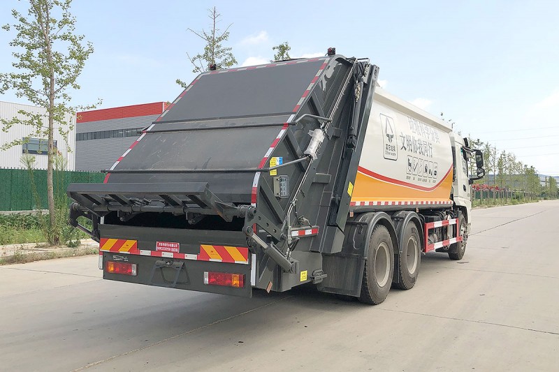 Shaanqi compressed garbage truck-Rear double axle-Volume 20 square meters