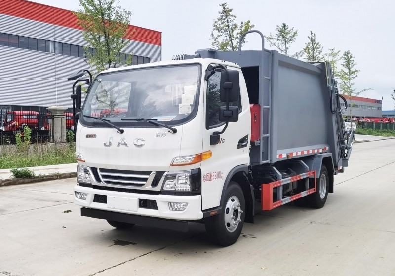 JAC compressed garbage truck-Wheelbase 3845-Volume 8 square