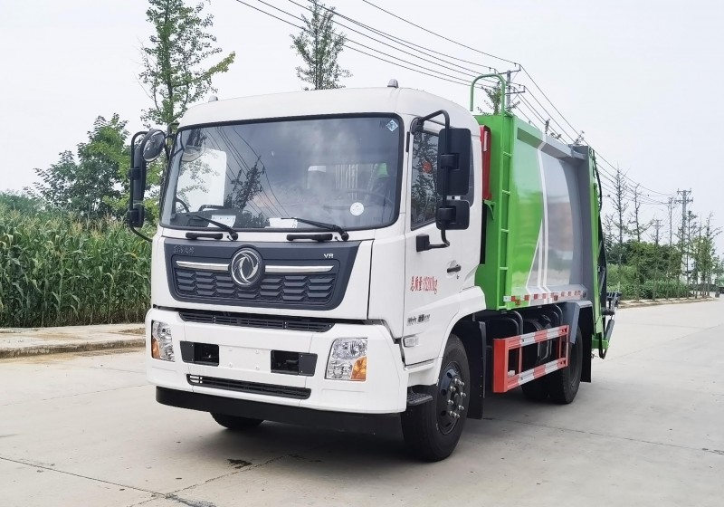 Dongfeng Tianjin Compressed Garbage Truck-Wheelbase 3950-Capacity 14 square meters