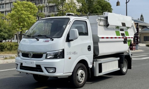 Dongfeng Touyi pure electric non-spill rubbish truck-wheelbase 2800