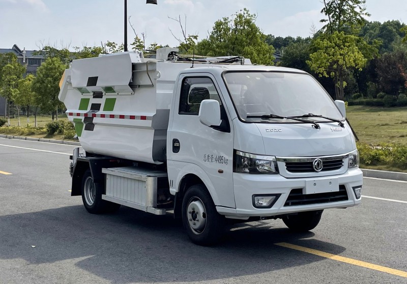 Dongfeng Touyi pure electric non-spill rubbish truck-wheelbase 2800