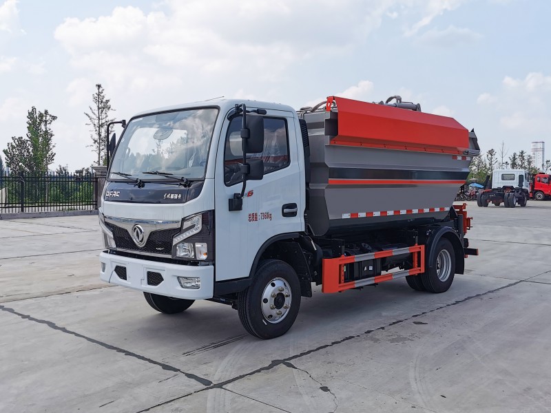 Dongfeng D6 Non-spill Garbage Truck-Wheelbase 3308-Capacity 6 square metres