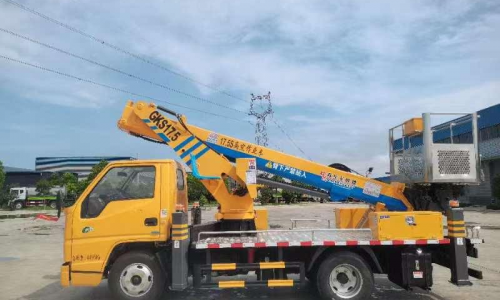 JIANGLING SHUNDA 17.5 meters straight arm telescopic Aerial work truck