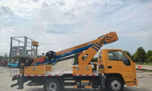 JIANGLING SHUNDA 17.5 meters straight arm telescopic Aerial work truck